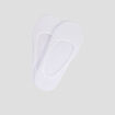 Lot de 2 paires chaussettes invisibles blanc femme