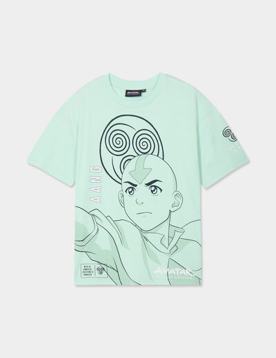 T-shirt manches courtes coton Avatar vert pastel garçon