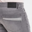 Bermuda regular en jean denim gris homme