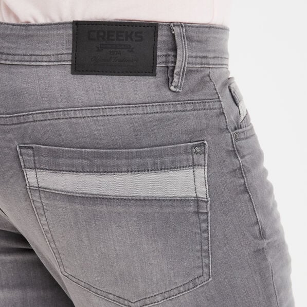 bermuda regular en jean denim gris homme Bermuda regular en jean denim gris homme