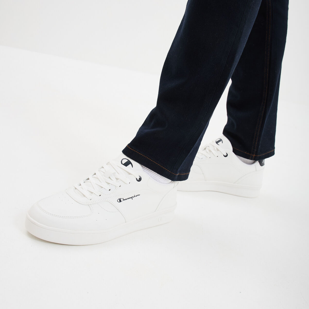 Tennis basses &agrave; lacets Champion Newman bleu homme