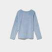 Ensemble pyjama t-shirt effet velours bleu fille