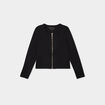 Veste cintrée zippée noir femme
