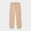 Pantalon battle poches à rabat coton sable fille