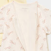 Lot 2 combishorts manches courtes coton ecru b&eacute;b&eacute;