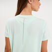 T-shirt de sport droit manches courtes bleu turquoise femme