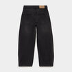Jean barrel 5 poches coton denim noir fille