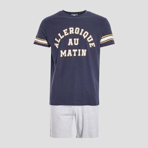 ensemble pyjama 2 pieces bleu marine homme Ensemble pyjama 2 pièces bleu marine homme
