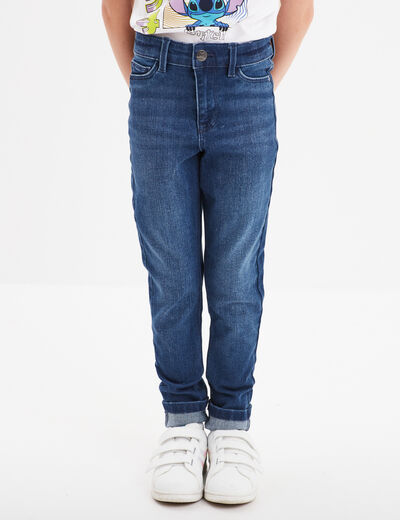 Jeans skinny 5 poches denim stone fille