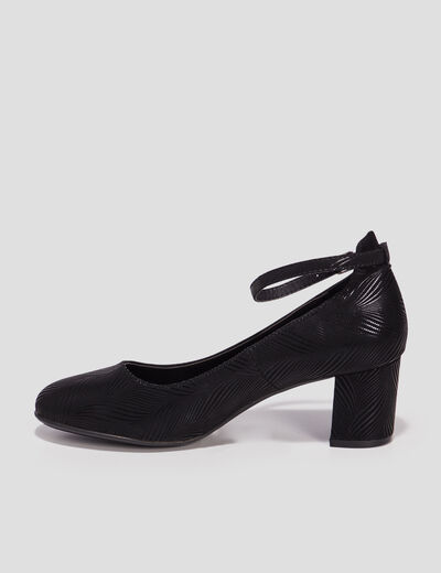 Escarpins &agrave; talons noir femme
