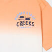 T-shirt droit manches courtes coton orange gar&ccedil;on