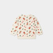 Sweat coton col rond manches longues ecru bébé garçon
