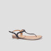 Sandales entredoigts bijoux Mosquitos noir femme