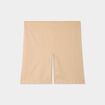 Short taille haute &eacute;lastiqu&eacute;e sable femme grande taille