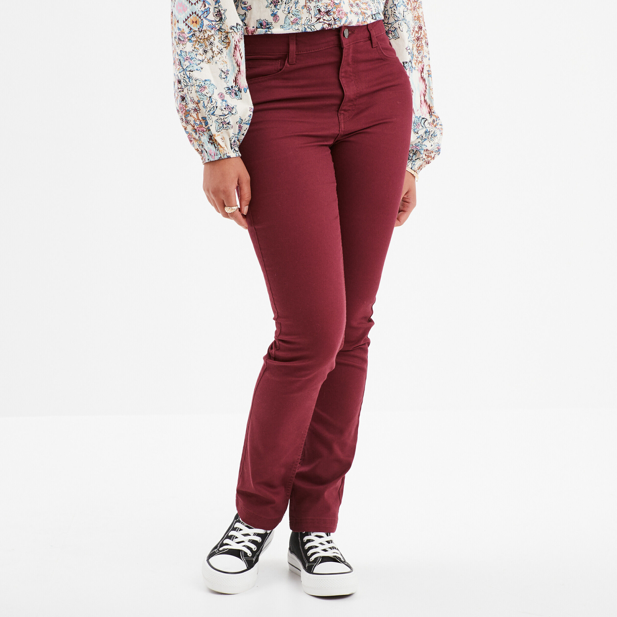 Jean rouge femme pas cher shop