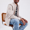 Veste droite zippée Creeks sable homme