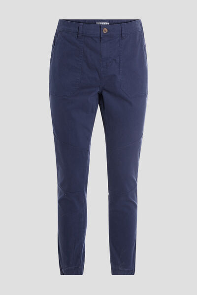Pantalon droit Creeks bleu marine homme