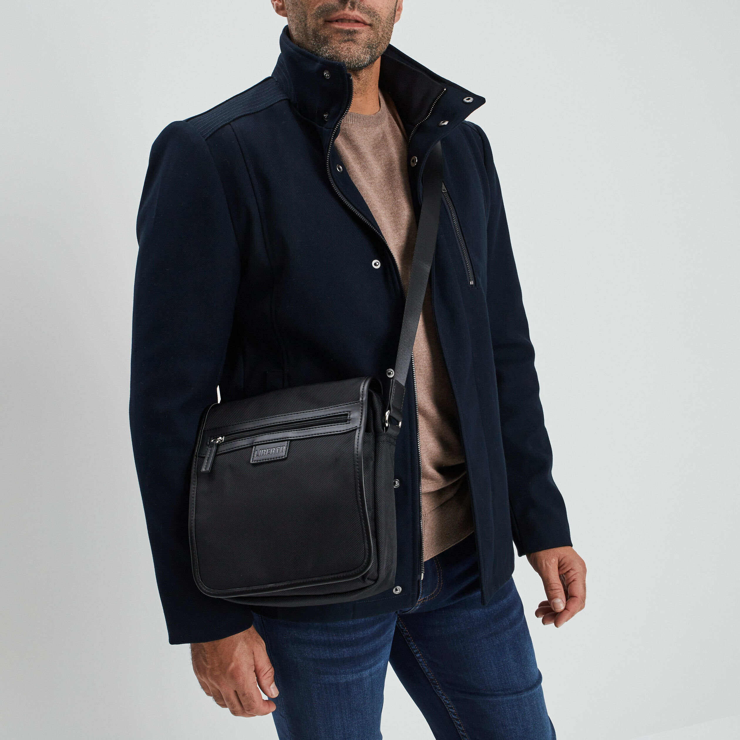 Sac besace Liberto noir homme LH