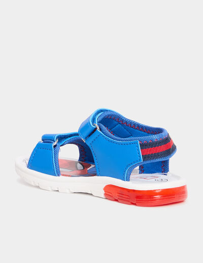 Sandales semelles lumineuses Spider-Man rouge garçon