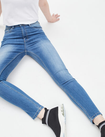 Jeans skinny 7/8ème denim double stone femme