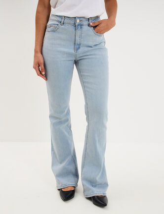 Jeans flare 5 poches denim double stone femme