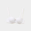 Soutien-gorge bandeau dentelle blanc femme