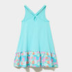 Robe sans manches &eacute;vas&eacute;e coton Vaiana bleu turquoise fille