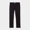 Pantalon droit en coton stretch noir homme