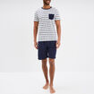 Ensemble pyjama 2 pièces blanc homme