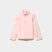 Sweat polaire col camionneur rose clair fille