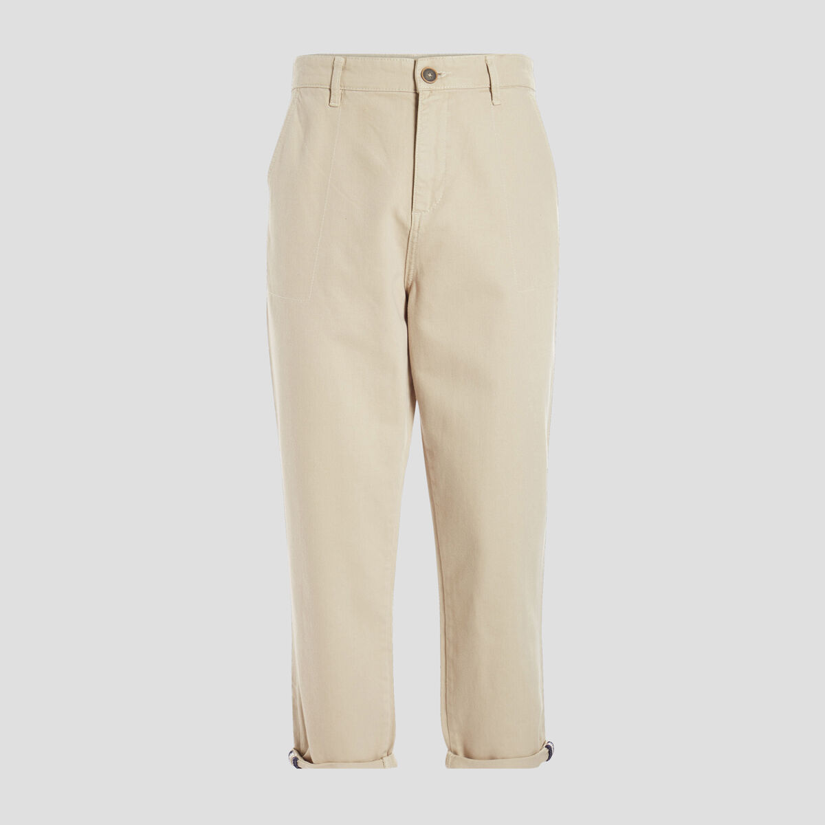 Pantalon chino droit sable homme