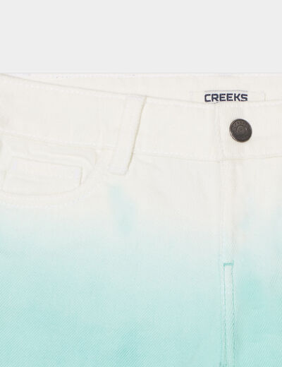 Short droit 5 poches Creeks bleu clair fille