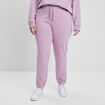 Pantalon de jogging droit violet clair femme grande taille