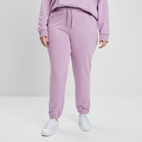 pantalon de jogging droit violet clair femmegt Pantalon de jogging droit violet clair femme grande taille