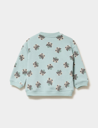 Ensemble 2 pi&egrave;ces sweat et pantalon bleu gris b&eacute;b&eacute; gar&ccedil;on