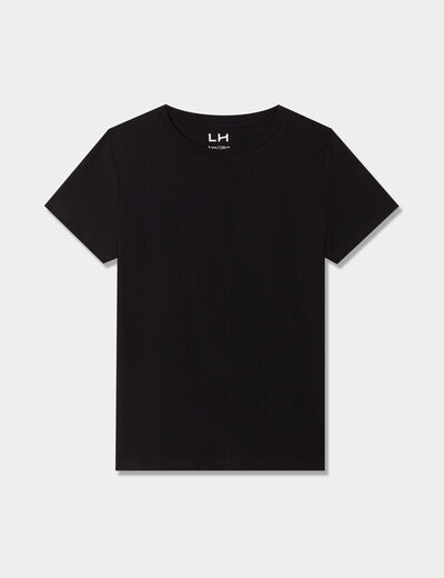 T-shirt manches courtes noir gar&ccedil;on