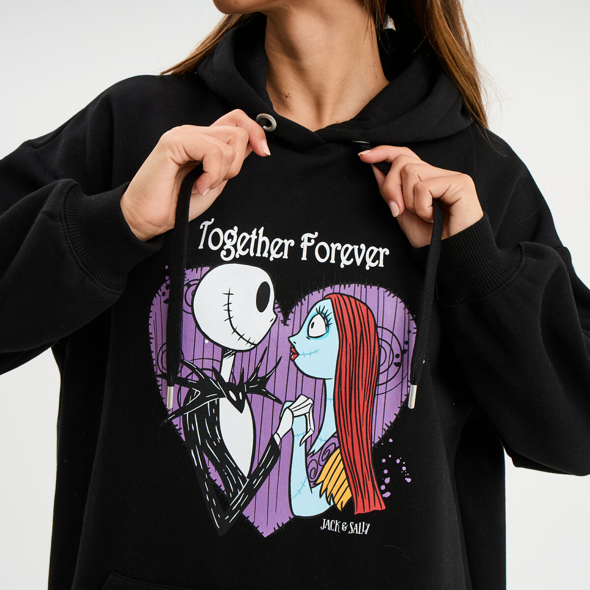 Sweat hoodie &Eacute;trange No&euml;l Monsieur Jack noir femme