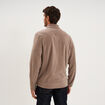 Gilet polaire zipp&eacute; manches longues gris homme