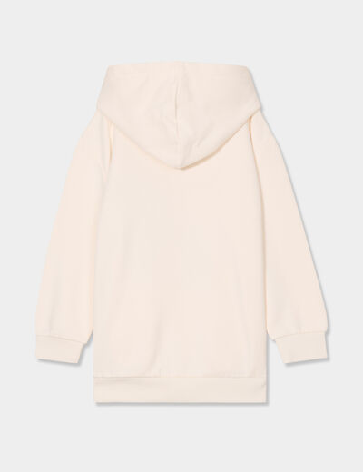 Ensemble sweat à capuche et legging creme fille