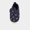 Bottons layette à scratchs bleu marine bébé garçon