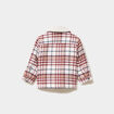 Veste doubl&eacute;e boutonn&eacute;e col aviateur taupe b&eacute;b&eacute; gar&ccedil;on