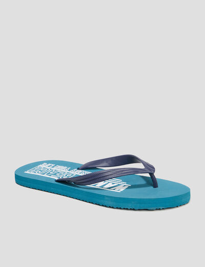 Tongs bleu turquoise homme
