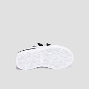 Tennis basses à scratchs Puma Shuffle noir garçon