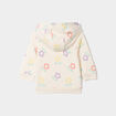 Sweat à capuche zippé Kimbaloo creme bébé fille