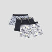 Lot 3 boxers microfibre jaune garçon