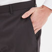Pantalon de costume droit avec pinces gris fonc&eacute; homme