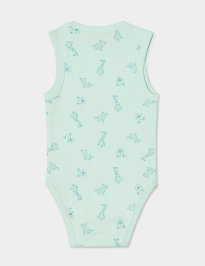 Lot 3 bodies US coton sans manches blanc bébé garçon