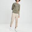Pantalon chino droit sable homme