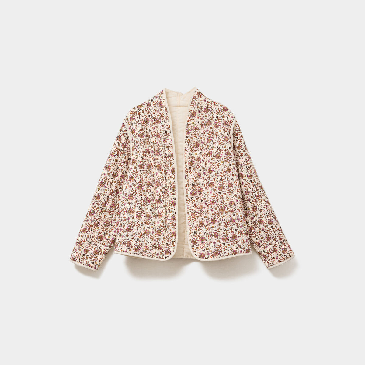 Veste matelassée réversible blanc femme grande taille