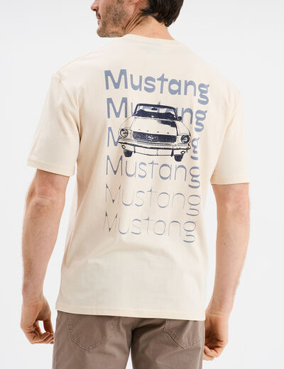 T-shirt manches courtes Ford Mustang sable homme